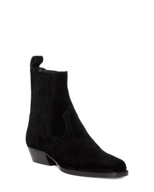 PAIGE Greta Leather Bootie - Black