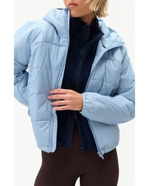 Halfdays Claude Water Repellent Quilted Puffer Jacket - Blue
