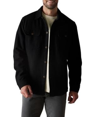 The Normal Brand Brightside Flannel Lined Workwear Jacket - Black