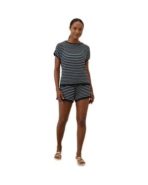 Pact Beachside Linen Crochet Short Made With Organic Cotton - Black