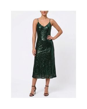 Rachel Roy Evangline Sleeveless Midi Dress - Green