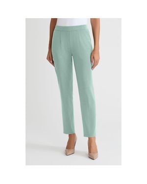 Misook Nancy Slim Leg Mylana Knit Pant - Blue