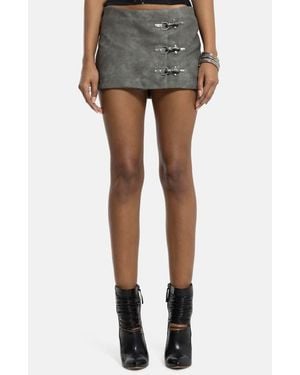 Jaded London Faux Leather Miniskirt - Black