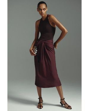 H&M Twist-Detail Skirt - Purple