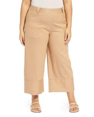 Lyssé Analia Striped Wide Leg Jeans - Natural