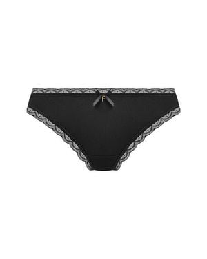 Freya Flirt Lace Trim Briefs - Black