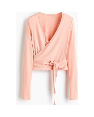 H&M Sports Wrap Top - Pink