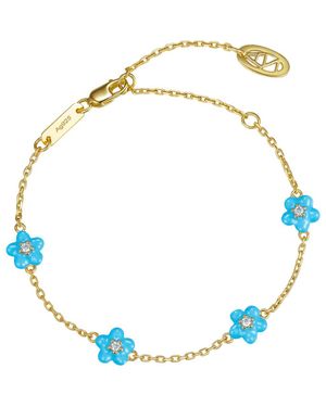 Anna Zuckerman Petit Daisy Bracelet - Blue