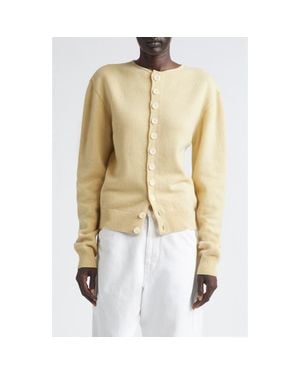 Lemaire Reversible Cashmere & Wool Cardigan - Natural