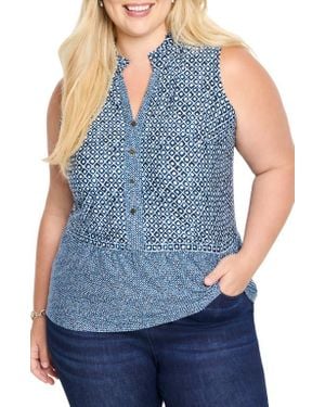 NIC+ZOE Coastal Geo Tank - Blue