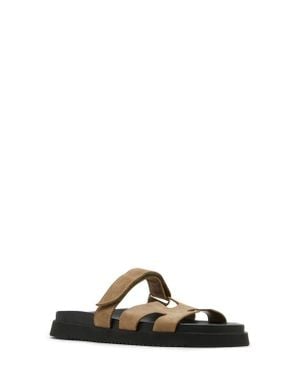 Steve Madden Mayven Flatform Slide Sandal - Black