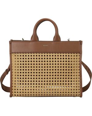 BOSS Sandy Woven Tote - Brown