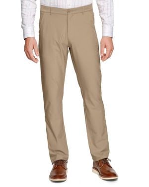 Johnston & Murphy Xc4 Performance Flat Front Pants - Natural