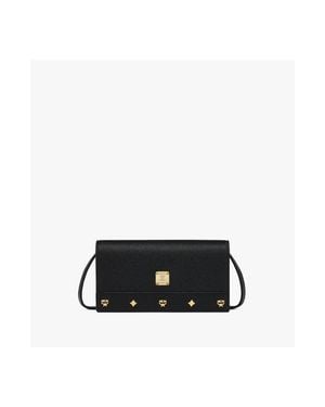 MCM Large Pina Crossbody Wallet - White
