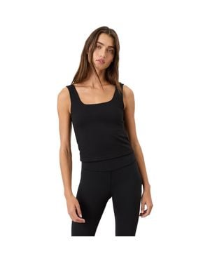 Pact On The Go-To Square Neck Tank Made With Organic Cotton - Black