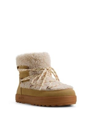 Roxy Hot Cocoa Faux Shearling Boot - Natural