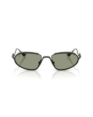 Ferrari 53Mm Oval Sunglasses - Green