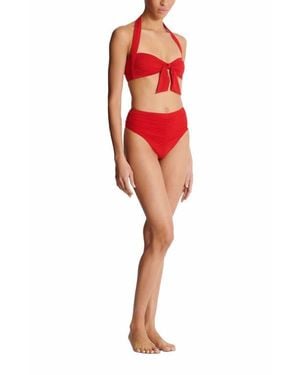Balmain Plain Two-Piece Swimsuit - Red