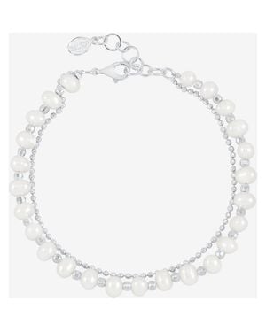 Dower & Hall Freshwater Timeless Pearl Bracelet - White