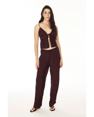 House of Silk Rosalia Camisole Set - Red