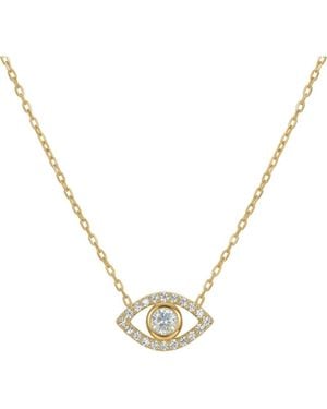 Gemma Azzurro Ojos Eye Necklace - Metallic