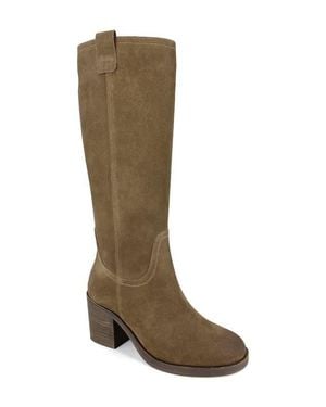 Zigi Casper Knee High Block Heel Boot - Brown