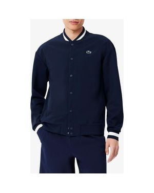 Lacoste X Novak Djokovic Water Repellent Bomber Jacket - Blue