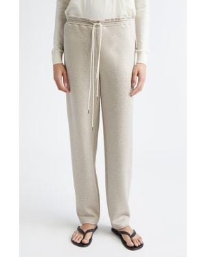 Partow Mott Linen Blend Drawstring Pants - Natural