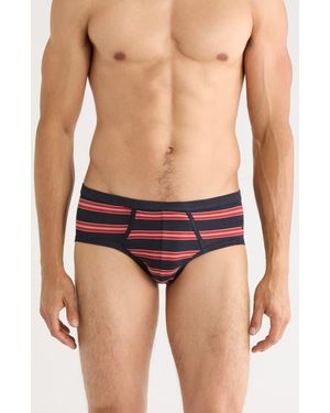 Ron Dorff Y-Front Stretch Cotton Briefs - Blue