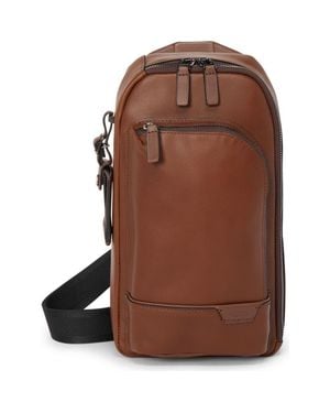 Tumi Gregory Leather Sling Bag - Brown