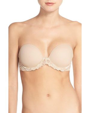 Natori Feathers Underwire Plunge Strapless Bra - Multicolor