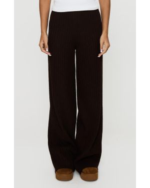 Princess Polly Montana Rib Pants - Black