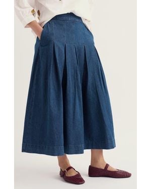 Seasalt Cornwall Rosewall Midi Skirt - Blue
