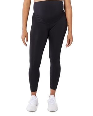 Ingrid & Isabel Performance 7/8 Maternity Leggings - Blue