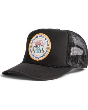 Friday Feelin Explore Your World Trucker Hat - Black