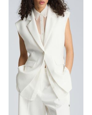 Kenneth Cole Layered Vest - White