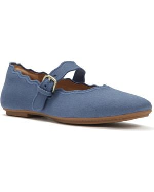 Fitflop Delicato Wave Edge Canvas Mary Janes - Blue