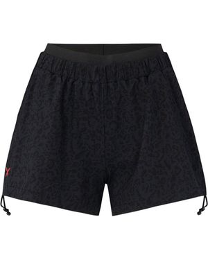 Pcfg Free Heaven Leopard Track Suit Short - Black