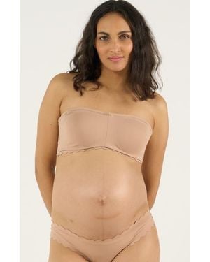 Cache Coeur Skin Maternity And Nursing Invisible Bandeau Bra Dd/3D Cup - Natural