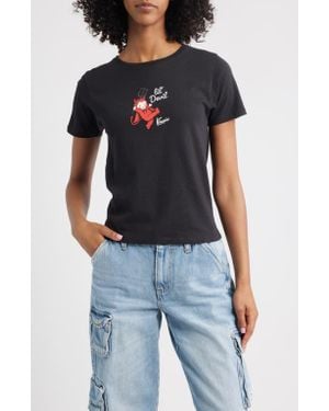 GOLDEN HOUR Kewpie L'Il Devil Cotton Graphic T-Shirt - Blue