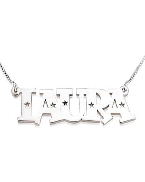 Melanie Marie Personalized Nameplate Necklace - Multicolor