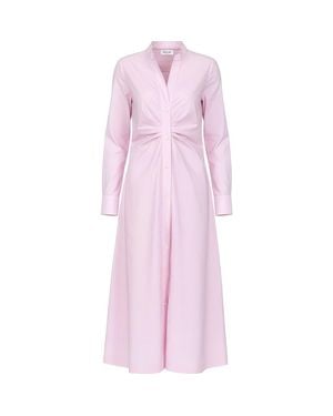 Callas Milano Genny Long Sleeve Shirt Dress - Pink