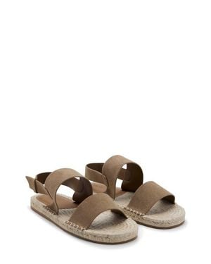 Mango Suede Sandal - Brown