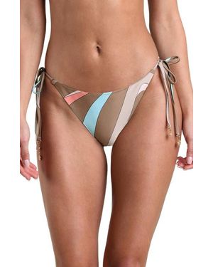 L'Agence Britt Abstract Swirl Bikini Bottoms - Pink