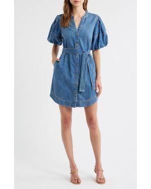 Rails Kingsley Denim Snap-Up Dress - Blue