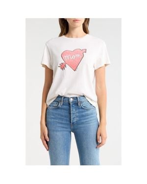RE/DONE Classic Mom Graphic T-Shirt - Pink
