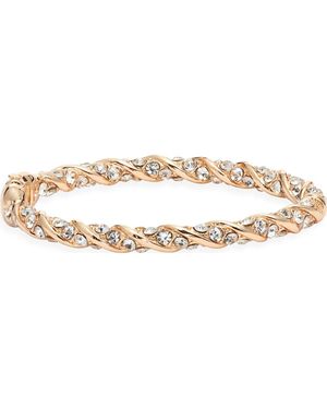 Open Edit Pavé Crystal Hinge Bracelet - Metallic