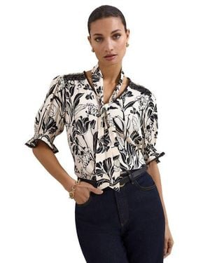 Phase Eight Aisra Lace Blouse - White