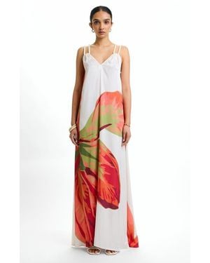 Diarrablu Jwana Strappy Maxi Dress - Red