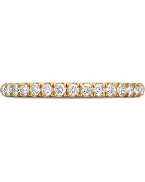 David Yurman Cable Pavé Diamond Band Ring, 2Mm - Metallic